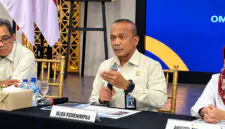 Inspektur Jenderal Kementerian Imigrasi dan Pemasyarakatan (Kementerian Imipas), Rudi Setiawan, memberikan keterangan dalam konferensi pers bersama Ombudsman RI di Jakarta. (FOTO : Dok. Kompas.com)