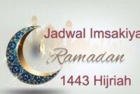 Jadwal Imsakiyah Ramadhan 1443 H. GRAFIS : Ist
