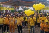 Kegiatan Jalan Sehat HUT ke-58 Partai Golkar : FOTO : Bas/LT