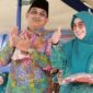 Bupati H. Anwar Sadat didampingi Ketua TP-PKK Hj. Fadhilah Sadat pada Acara Jambore Kader PKK Tingkat Kabupaten Tanjung Jabung Barat Tahun 2023, Kamis (19/10/23). FOTO : DOKPIM