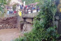 Penampakan Kerusakan Jembatan Tamiai Kerinci Akibat Diterjang Banjir. FOTO : BPJN Jambi