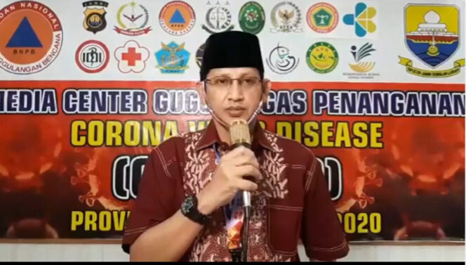 Juru Bicara (Jubir) Gugus Tugas Percepatan Penanganan dan Pencegahan Covid-19 Provinsi Jambi, Johansyah, Minggu (17/05/20)