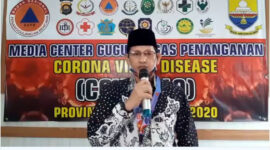 Juru Bicara (Jubir) Gugus Tugas Percepatan Penanganan dan Pencegahan Covid-19 Provinsi Jambi, Johansyah 