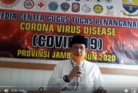 Juru Bicara (Jubir) Gugus Tugas Percepatan Penanganan dan Pencegahan Covid-19 Provinsi Jambi, Johansyah 