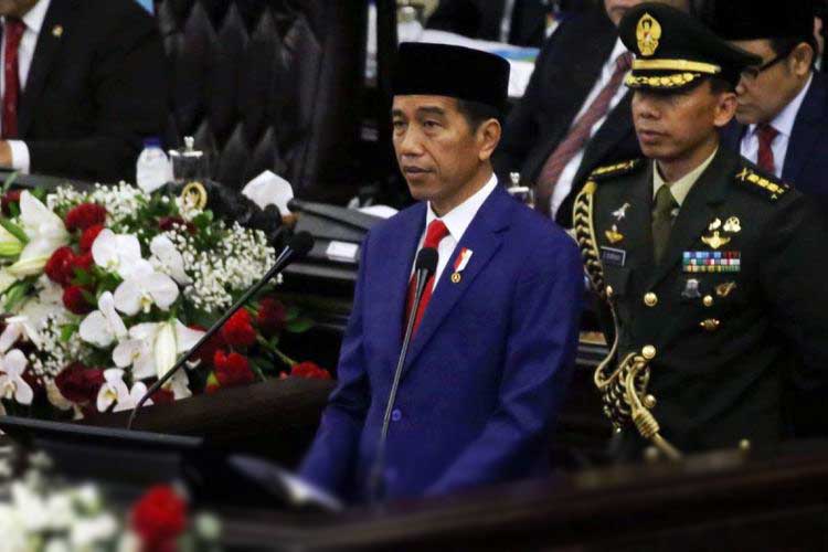 Presiden Joko Widodo (Jokowi) mengumumkan gaji PNS resmi naik mulai 2024. (FOTO : Kompas TV.)