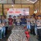 Kegiatan Jum'at Curhat Satpolair Polres Tanjung Jabung Barat Polda Jambi bersama Nakhoda dan ABK Kapal di Pelabuhan Tanggo Rajo Ulu, Jum'at (31/3/23). FOTO : Humas