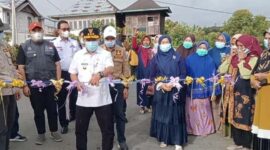Al Haris Resmikan Jalan Simpang Danau Pauh Menuju Desa Rantau Kermas Jangkat, Jumat (18/2/22). FOTO : benuanews