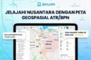 Ilustrasi aplikasi BHUMI ATR/BPN, platform peta geospasial interaktif yang memudahkan masyarakat menjelajahi informasi pertanahan dan data spasial di Indonesia secara digital. DOK. ATR/BPN