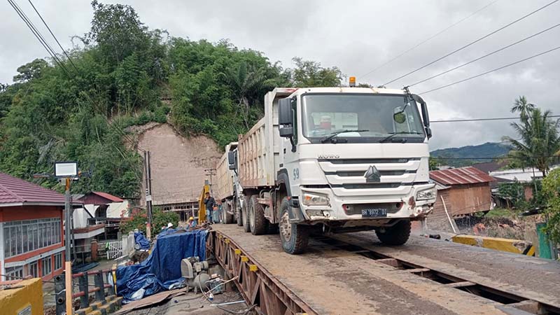 Jembatan Tamiai Kecamatan Batang Merangin Kabupaten Kerinci Setelah Perbaikan. [FOTO : BPJN Jambi]