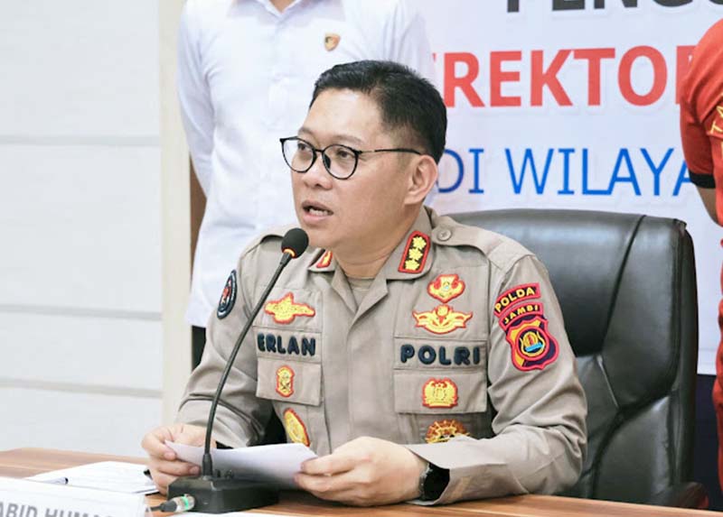 Kabid Humas Polda Jambi, Kombes Pol. Erlan Munaji. (FOTO : LINTASTUNGKAL.COM)