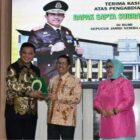 Danrem 042/Gapu Brigjen TNI Supriono Memberikan Ucapan Selamat kepada Kepala Kejaksaan Tinggi Jambi Bapak Sapta Subrata yang Memasuki Purna Tugas, Kamis (30/06/22) malam.