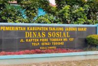 FOTO : Kantor Dinas Sosial Kabupaten Tanjung Jabung Barat/LT