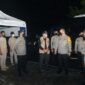 Kapolda Jambi Irjen Pol A Rachmad Wibowo Bersama Rombongan Melakukan patroli dan cek pos pengamanan Operasi Lilin Siginjai 2021 yang ada di Kota Jambi, Jum'at (31/12/21). FOTO : Noval