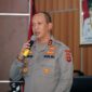 Kapolda Sumsel Irjen Pol A Rachmad Wibowo saat Memberikan Arahan Dalam Rapat Koordinasi Antisipasi Pencegahan Karhutla di Ruang Rapat Bende Seguguk (RRBS) 1 Setda OKI, Rabu (31/5/23). FOTO : Hms/Ist