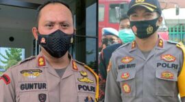 Kapolres Bungo AKBP Guntur Saputro, SIK, MH (kanan), Kapolres Kerinci AKBP Agung Wahyu Nugroho (Kiri). GRAFIS : LT