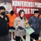 Kapolres Tebo AKBP Fitria Mega saat konfrensi pers di Mapolres Tebo, Sabtu (27/8/22). FOTO : Posrtal Polres Tebo