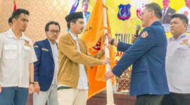 Muhammad Adib Mubarak, S.Pd.I Terpilih Aklamasi Pimpin Karang Taruna Tanjab Barat. FOTO : KT
