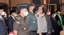 Kasrem 042/Gapu Kolonel Inf Ali Aminudin, S.E., M.M Hadiri Acara Wisuda Purna Bhakti Ketua Pengadilan Tinggi Jambi
