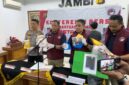 Dirresnarkoba Polda Jambi Kombes Pol Dr Ernesto Saiser Saat Pres Rilis Pengungkapan di Mapolda Hambi. FOTO : Viryzha