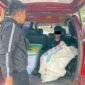 Terduga Pelaku PEncurian YVK (16) warga Desa Kelurahan Dusun Bangko Kec. Bangko Kab. Merangin Saat Diamankan Polres Merangin. [FOTO : Reskrim PM]
