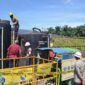 Kapolres Bungo AKBP Guntur Saputro, SIK, MH Saat Melakukan Olah TKP dan Penyelidikan di PT BMM di Kecamatan Bathin II Babeko, Kabupaten Bungo, Jumat (6/5/22). FOTO : Humas Res Bungo