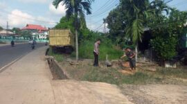 Anggota Satlantas Polres Muaro Jambi Mendatangi TKO dan Mengamankan TRUK. FOTO : Unit Laka PMJ