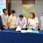 Kepala Dinas Perkebunan dan Peternakan, Ridwan Saat Penandatanganan kerja sama dukungan sarana dan prasarana perkebunan kelapa tahun 2026 di Bogor, Rabu (30/9/2026). (FOTO : Dok. Disbunak TJB)