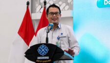 Direktur Jenderal Pembinaan Pelatihan Vokasi dan Produktivitas (Binalavotas) Kemnaker, Darmawansyah, memberikan keterangan pers terkait pembukaan pendaftaran Program Pemagangan Jepang dan Pelatihan Kaigo di platform Skillhub Kemnaker. (FOTO : Dok. Kemnaker)
