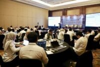 Suasana JICA–Kemnaker Final Activity Sharing Seminar yang berlangsung di sebuah ballroom hotel atau ruang pertemuan di Jakarta pada Senin, 24 Agustus 2026. (FOTO : Dok. Biro Humas Kemnaker)