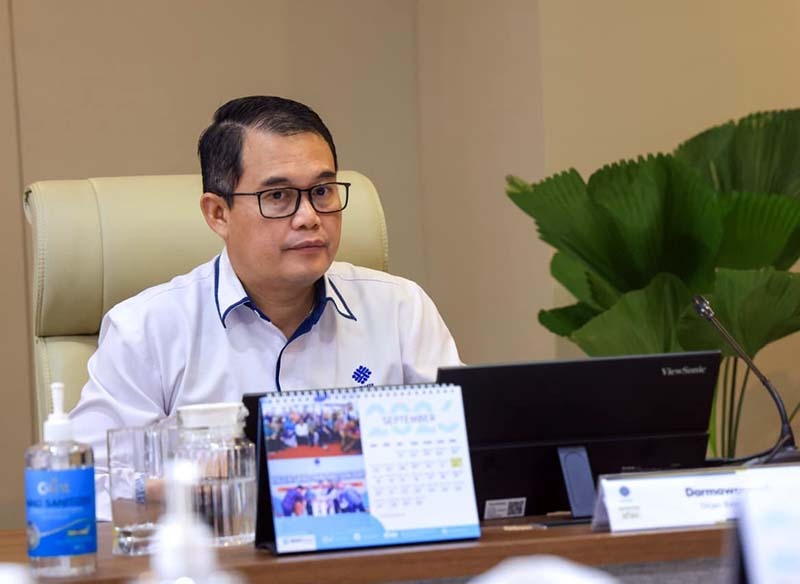 Direktur Jenderal Pembinaan Pelatihan Vokasi dan Produktivitas (Binalavotas) Kemnaker, Darmawansyah, saat memberikan keterangan terkait pembukaan pendaftaran Pelatihan Vokasi Nasional (PVN) 2026 Batch 6 di Jakarta. Foto: Biro Humas Kemnaker)