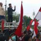 Aliasi Masyarakat Tanjabbar Bersatu Saat Menyampaikan Unjuk Rasa di depan Gedung Kementerian Dalam Negeri (KEMENDAGRI) di jalan Merdeka Raya Jakarta, Rabu (31/5/23). FOTO : Istimewa
