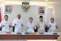 Gubernur Jambi, Bupati Tanjabar dan Bupati Tanjabtim dalam Pertemuan Terbatas di Kemendagri membahas Tapal Batas, Rabu (31/5/23). FOTO : Istimewa