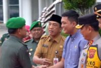 Ketua DPRD Jambi Berharap Kedatangan Brigjen TNI Heri Purwanto Bawa Semangat Baru untuk Kebaikan Jambi. FOTO : HMS