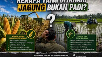 Editorial: Soal Ketahanan Pangan, Kenapa yang Ditanam Jagung Bukan Padi? (FOTO : Dok. Istimewa/LT)