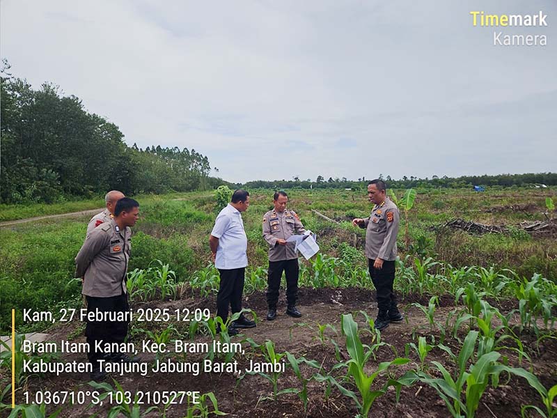 Kunjungan Supervisi Ketahanan Pangan dan Lokasi SPPG Polda Jambi ke Polres Tanjab Barat. FOTO : MHS