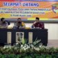 Ketua DPRD Muaro Jambi Yuli Setia Bakti, SH Menghadiri Studi Kelayakan Polsek Taman Rajo dan Polsubsektor Bahar Utara bersama Tim Rorena Polda Jambi di Polres Muaro Jambi, Kamis (10/03/22). FOTO : Noval