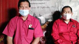 Ketua DPC PDIP Tanjab Barat, Mulyani Siregar (Kiri) H. Abdullah, SE Ketua DPRD Tanjab Barat (Kanan). FOTO : Eko