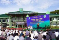 Kodam XVII/Cenderawasih Gelar Shalat Idul Fitri 1443. FOTO : Pendam