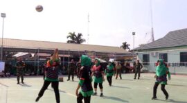 Dok Pertandingan Antar Koramil dalam memeriahkan HUT Kemerdekaan RI ke-77 Tahun 2022. FOTO : Pendim Tjb