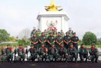 Kodim 0419/Tanjab Ziarah dan Tabur Bunga di Taman Makam Pahlawan Peringati Hari Juang Kartika TNI AD. FOTO : Pendim