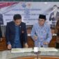 Dok. Penandatanganan MoU antara Rektor UIN STS Jambi Prof. Suaidi dan Ketua KONI Provinsi Jambi Budi Setiawan di Gedung Rektorat, Jumat (11/02/22). FOTO : KONI