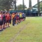 Kasiops Kasrem 042/Gapu Letkol Inf Slamet Suprijanto saat Memimpin Apel Pagi Pertama di Tahun 2022 di Lapangan Upacara Makorem 042/Gapu, Senin (3/1/22). FOTO : PENREM