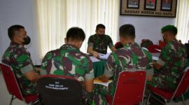 Korem 042/Gapu Terima Kunjungan Tim Wasrik Post Audit Inspektorat Kodam II/Swj