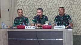 Pakurem 042/Gapu Ikuti Reviu LK Satker Semester II TA 2022 di Mako Hubdam ll/Swj Palembang, Senin (27/2/23). FOTO : PENREM