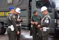 Sosialisasi Operasi Gaktib dan Operasi Yustisi Polisi Militer TA 2023 dari Denpom II/2 Jambi di Balai Prajurit Makorem 042/Gapu, Kamis (12/1/23). FOTO : PENREM