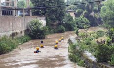 Petaka Hujan Sore: Bocah 7 Tahun di Paal Merah Jambi Hilang Terseret Arus Deras Parit