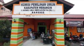 Kantor Sekretariat KPU Kabupaten Merangin. [FOTO : TribunJambi]