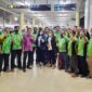 Ketua Umum KSBSI F. Hukatan, Nurhasanah Marpaung melakukan kunjungan ke Provinsi Jambi. Kamis (27/1/22). FOTO : Dhea