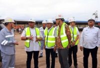 Wakil Menteri Ketenagakerjaan Afriansyah Noor didampingi jajaran otoritas terkait melakukan pengawasan regulasi ketenagakerjaan dan memantau penggunaan Tenaga Kerja Asing (TKA) di PT BTIIG, Morowali, Sulawesi Tengah. (Foto: Dok. Kementerian Ketenagakerjaan).