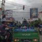 Lalulintas di Kota Kuala Tungkal Sore Hari Menjelang Waktu Berbuka Puasa. FOTO : LT